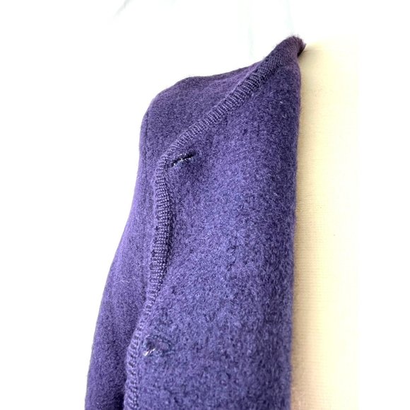 Vintage 70's Austrian Geiger Tyrol Blue Wool Cardigan Sweater, Women’s Small - Picture 7 of 12